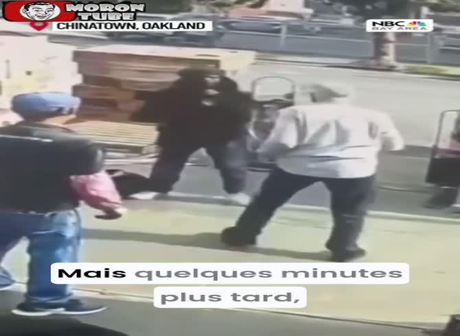 Video :Homeless man beaten while trying to help assaulted employee